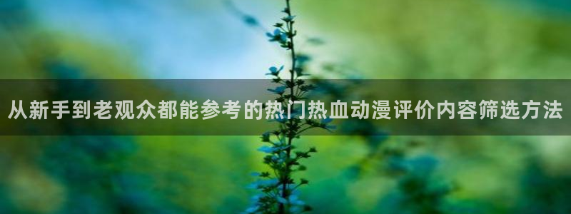虫虫漫画中文版在线阅读：从新手到老观众都能参考的热门热血动漫评价内容筛选方法配图