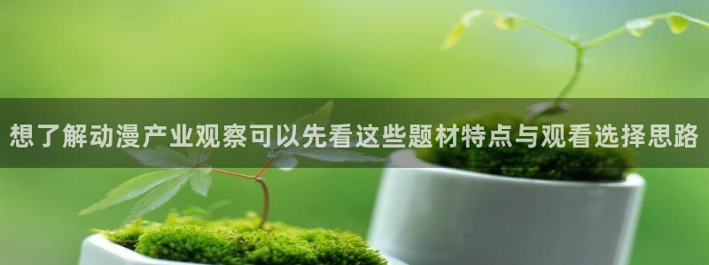 虫虫漫画人气：想了解动漫产业观察可以先看这些题材特点与观看选择思路配图